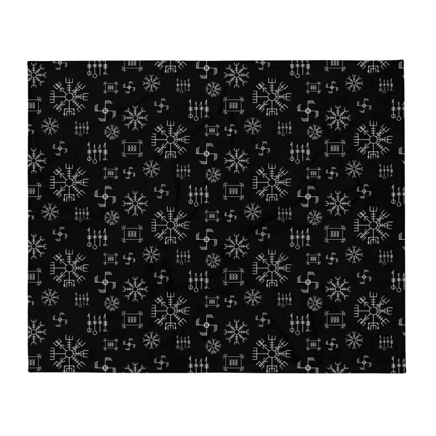 Icelandic Staves Throw Blanket product image (2)