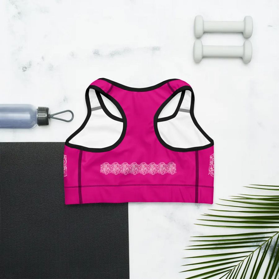 Lace Pink Premium Sportswear Gymtop product image (11)
