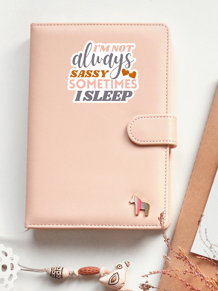 I'm Not Always Sassy Sometimes I Sleep Sticker product image (1)