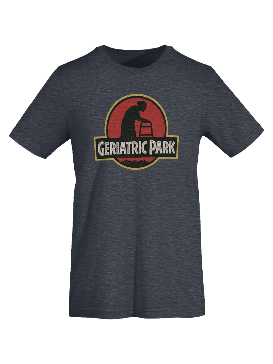 Geriatric Park T-Shirt – Funny Jurassic Park Parody Tee product image (7)