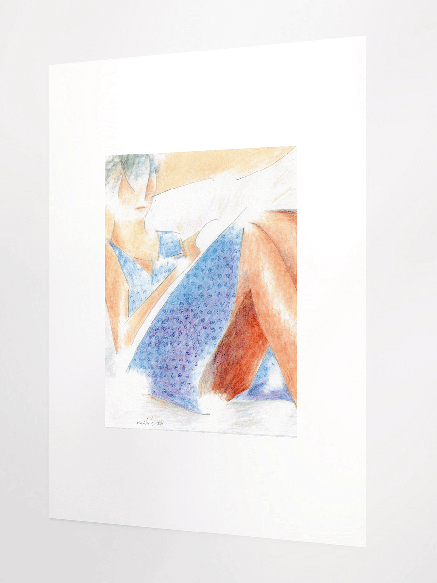 Sloy Writing in a Blue Dress 08.06.83 print product image (3)