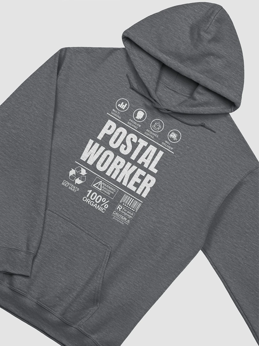 Postal Warning label unisex hoodie product image (21)