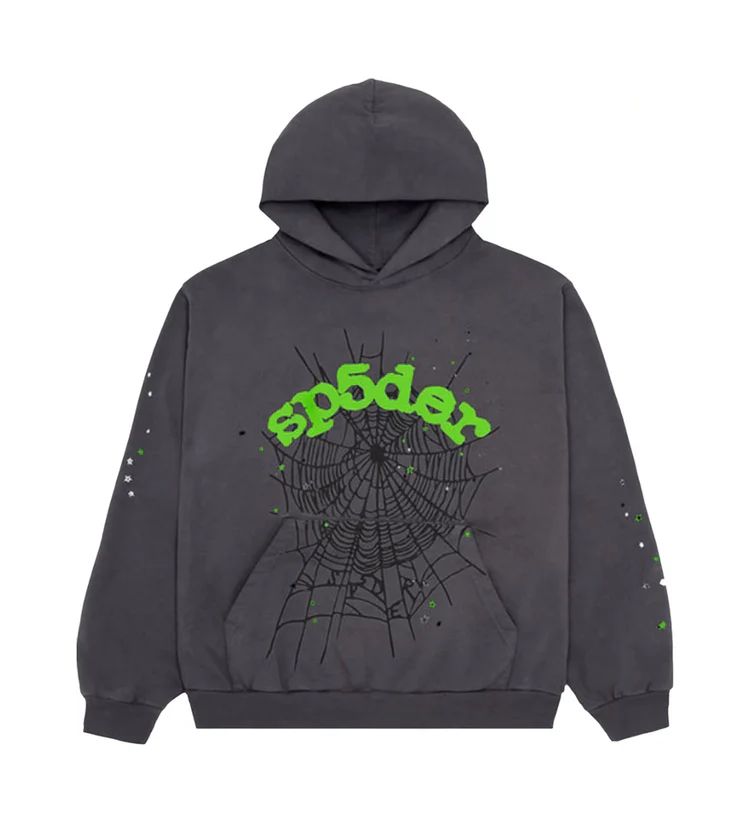 SP5DER WEB HOODIE SLATE GRE product image (1)
