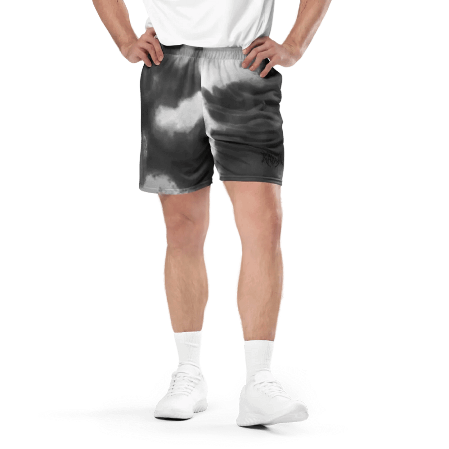 Tie-Dye 2D Font Athletic Shorts product image (2)