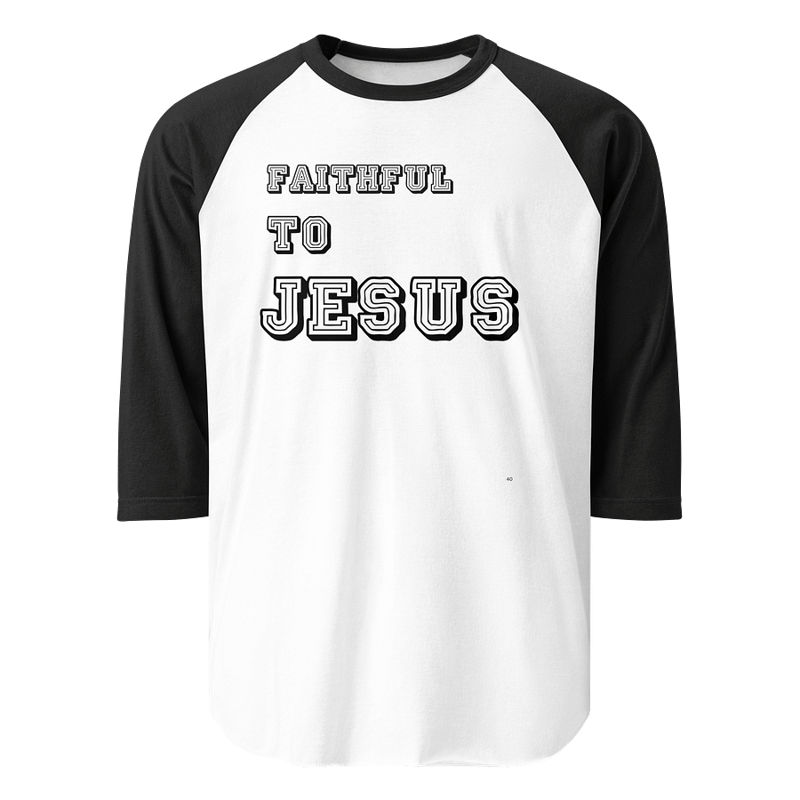 JESUS IS FAITHFUL Tultex Fine Jersey Raglan Tee product image (1)