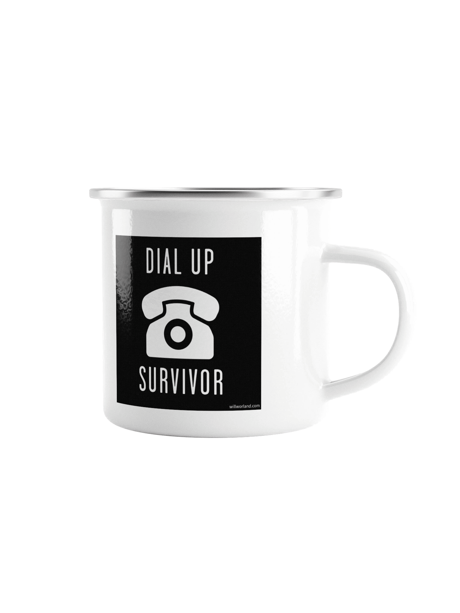 Dial-Up Survivor (Enamel Camp Mug) product image (1)