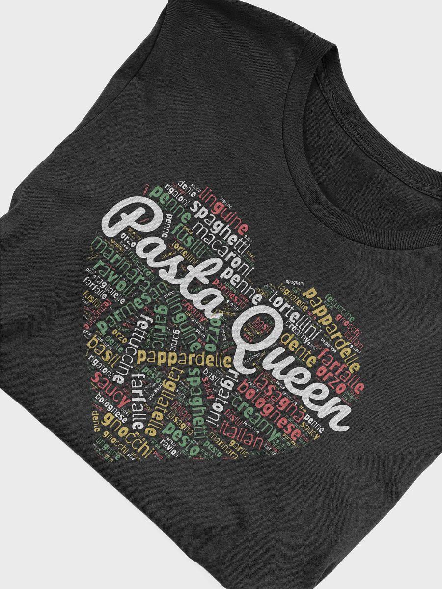 Pasta Queen Word Cloud T-Shirt product image (39)