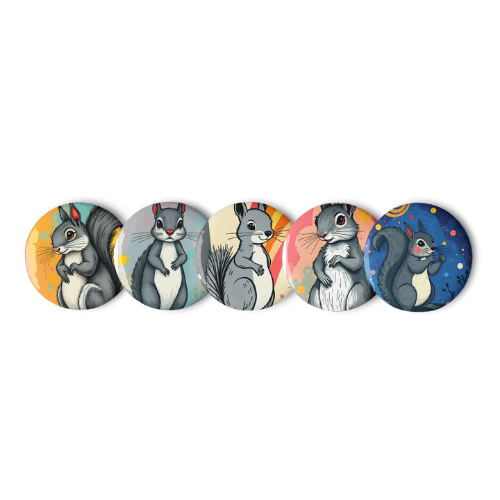 Fluffy Squirrel Pin Collection product image (1)