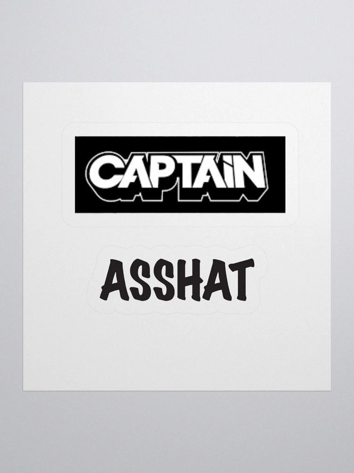 Captain Asshat Stickers product image (1)