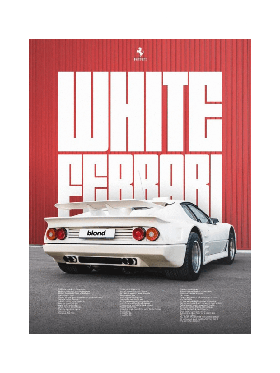 WHITE FERRARI product image (1)