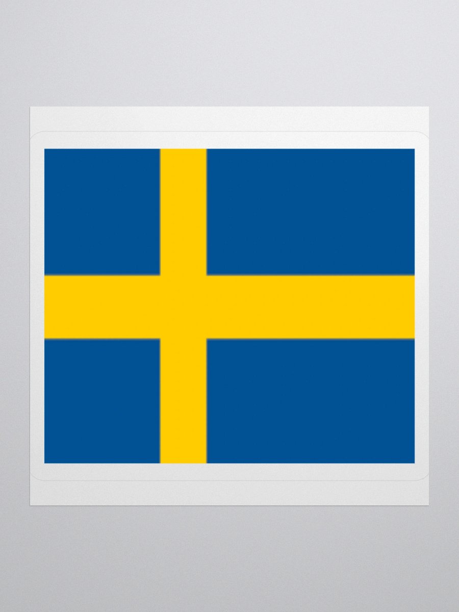 Exclusive Sweden Flag Kiss-Cut Stickers - High-Quality Vinyl, Multiple Sizes product image (1)