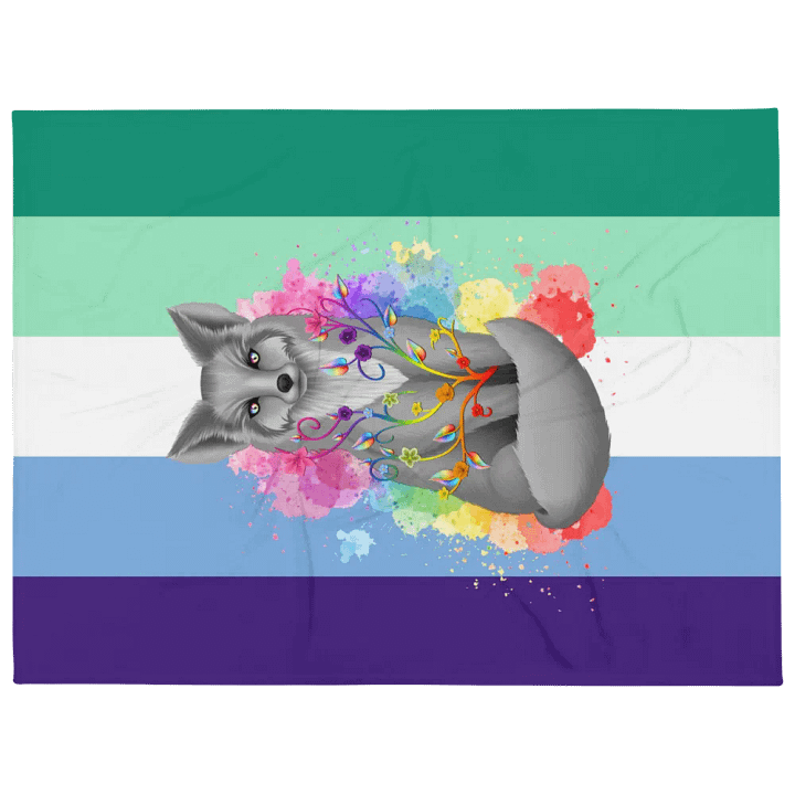 Gay Pride Fox Blanket (2023) product image (1)