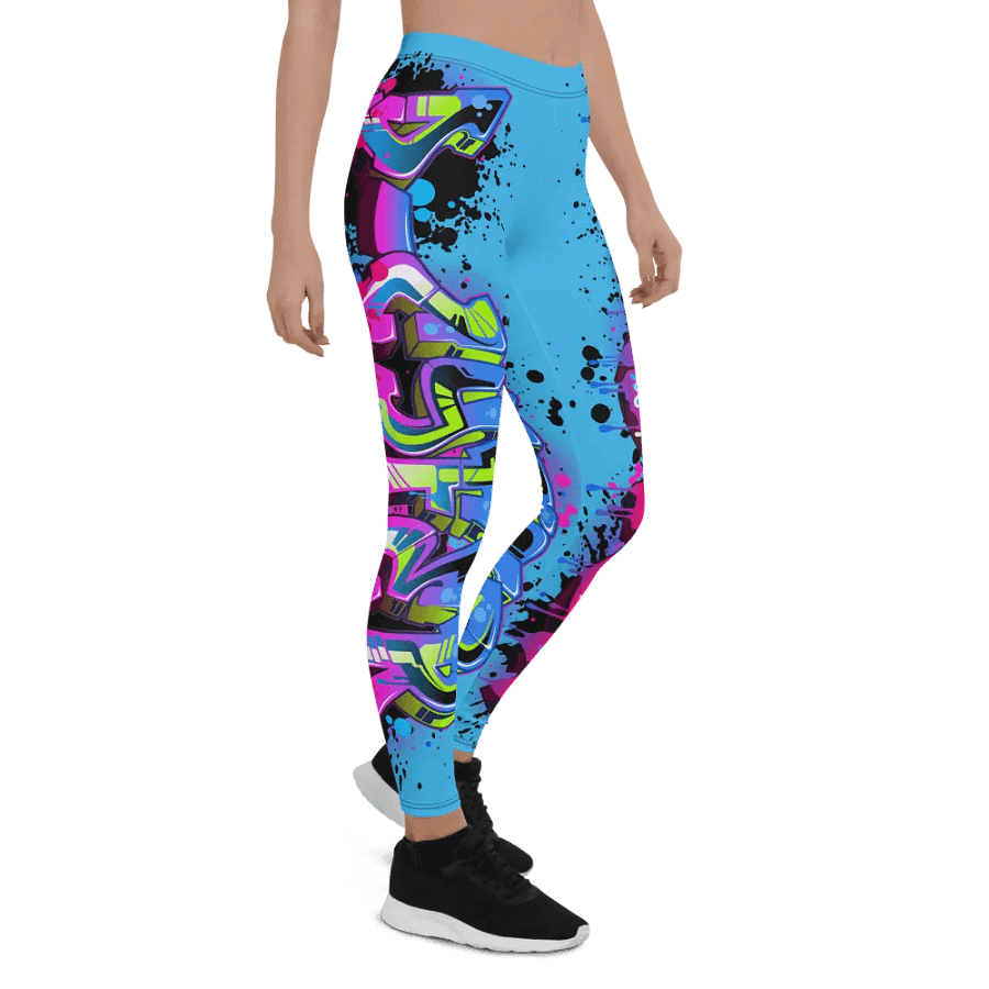 Graffiti Logo Legging Blue product image (5)