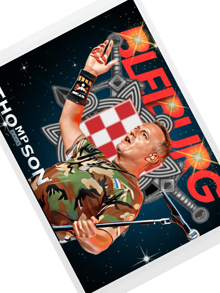 Patriotic Camo Mic Sticker Sheet product image (1)
