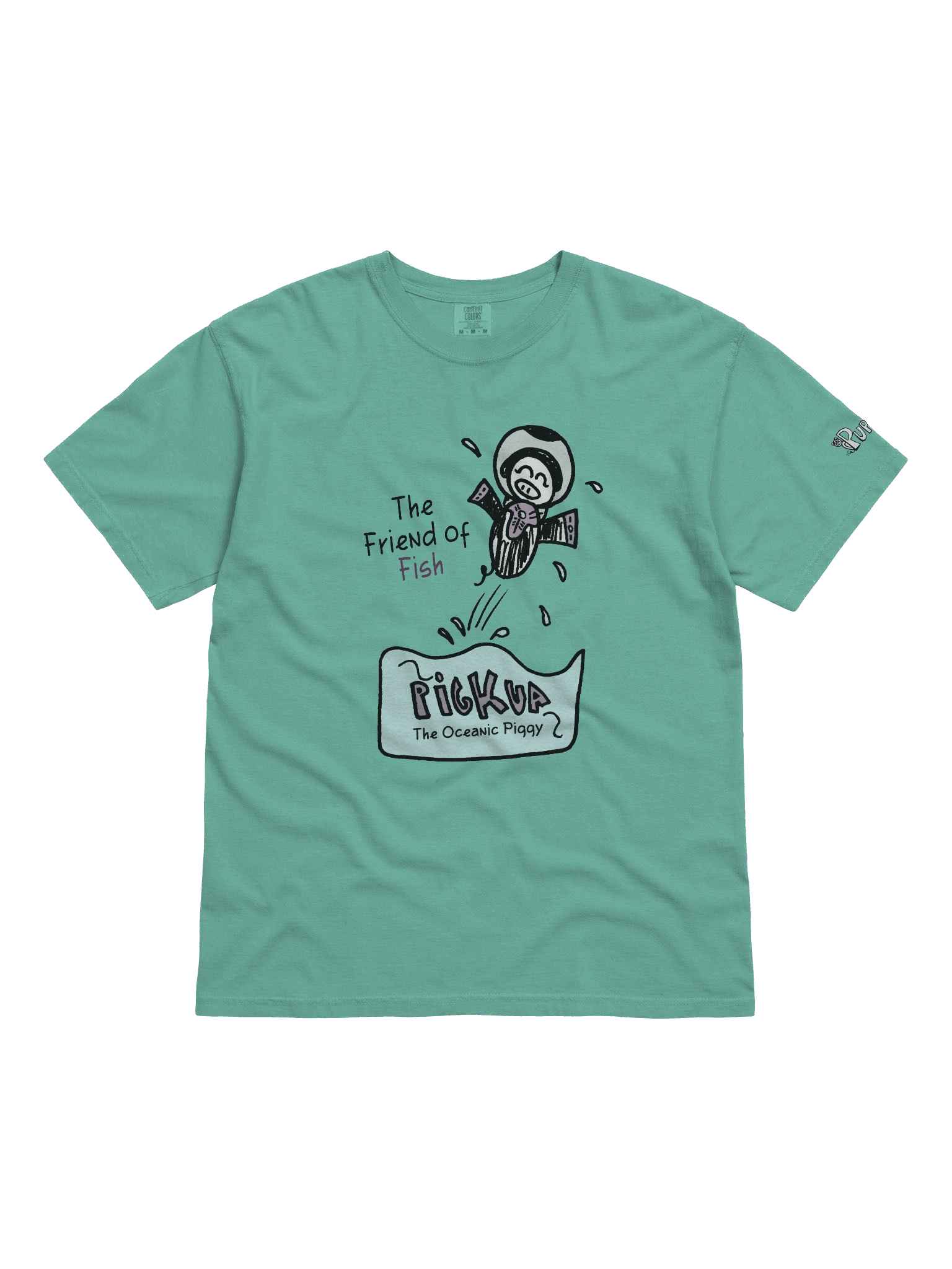 'Pigkua, the oceanic piggy' Pupsies! Heavyweight T-Shirt product image (1)