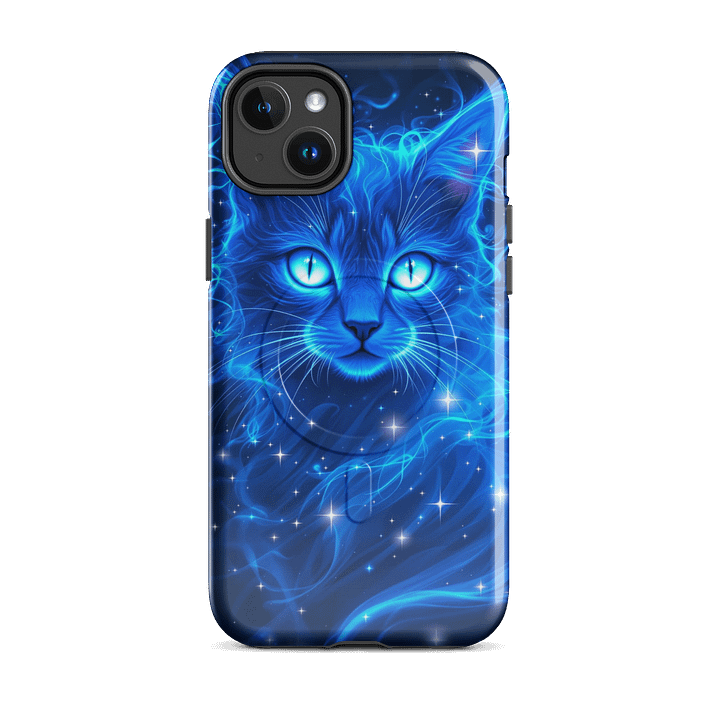 Ethereal Blue Cat MagSafe® iPhone Case product image (35)