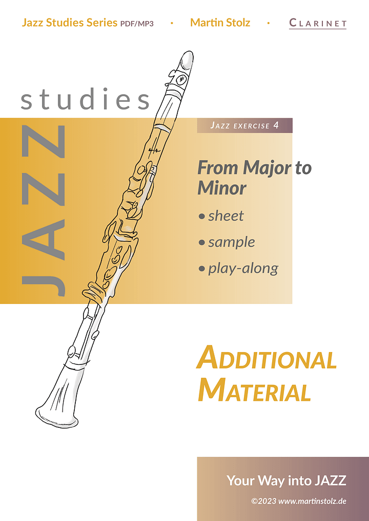 From Major to Minor - Clarinet (Exercise 4 Jazz Studies) product image (1)