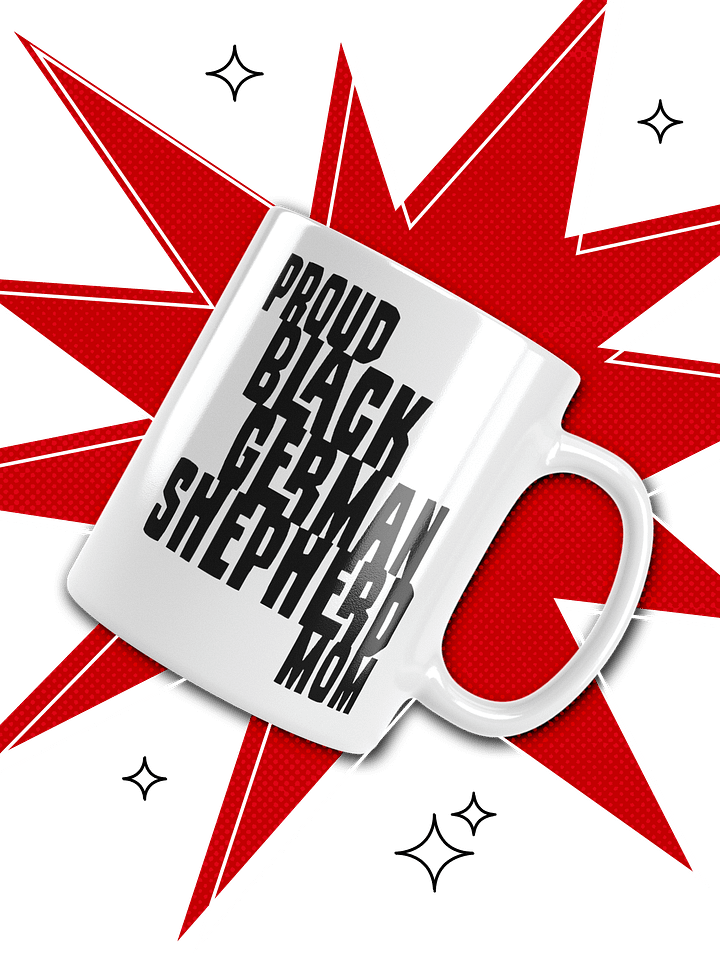 Proud Black German Shepherd Mom Small Mug For GSD Lovers product image (1)