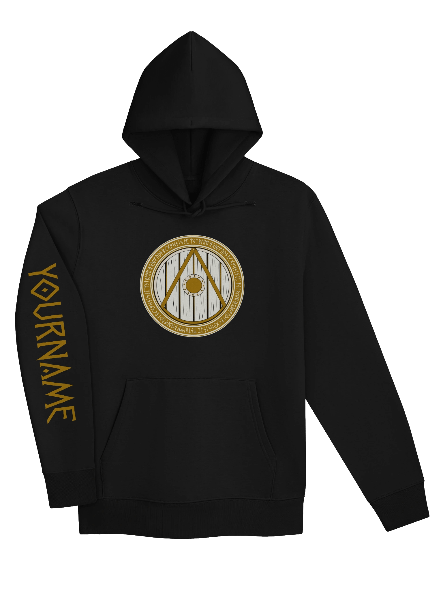 ORGANIC GOTÁ GOLDEN WORDS CUSTOM SLEEVE HOODIE product image (7)