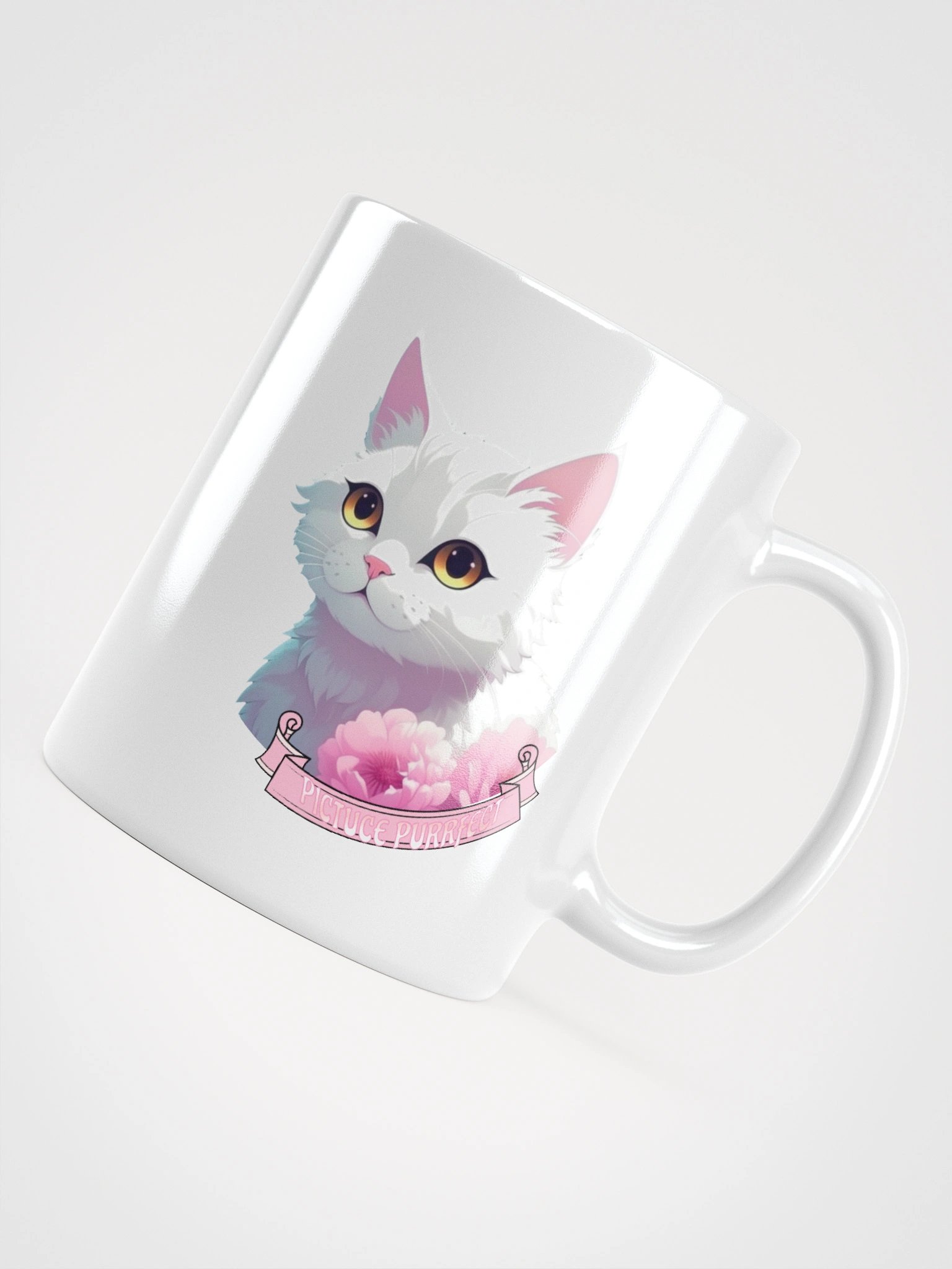 Picture Purrfect Kitty White Glossy Mug product image (4)