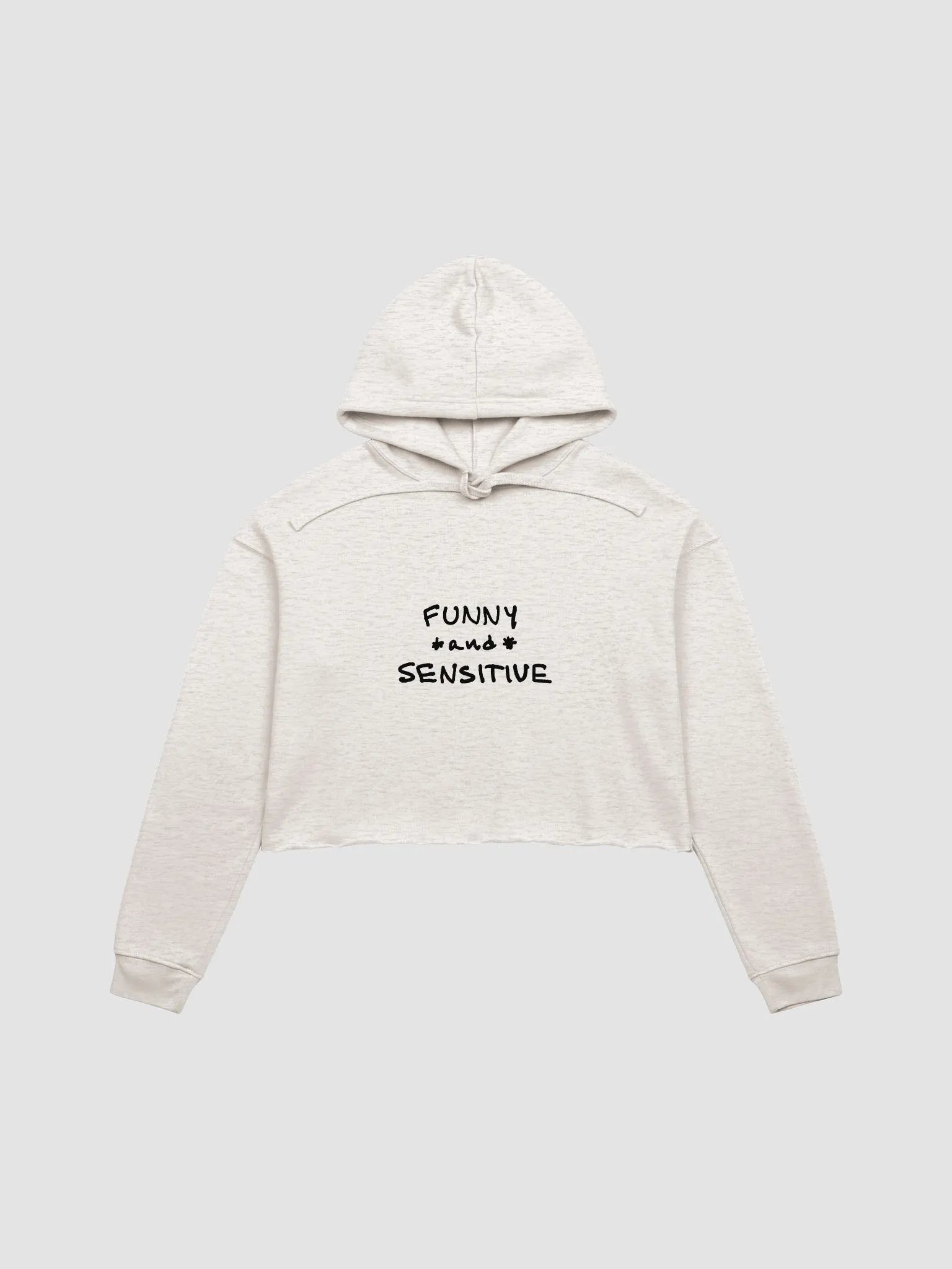 FUNNY *and* SENSITIVE fleece cropped crewneck product image (2)