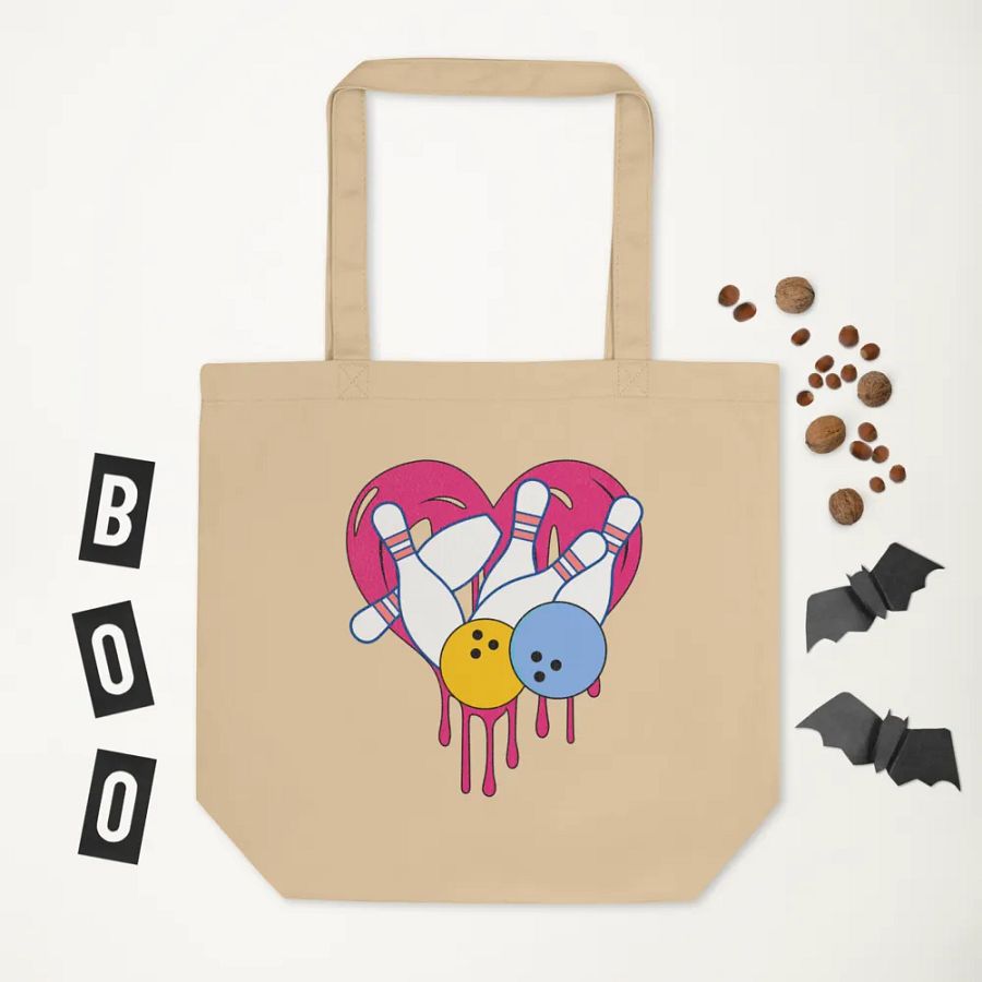 Heart Bowling Eco Tote product image (5)