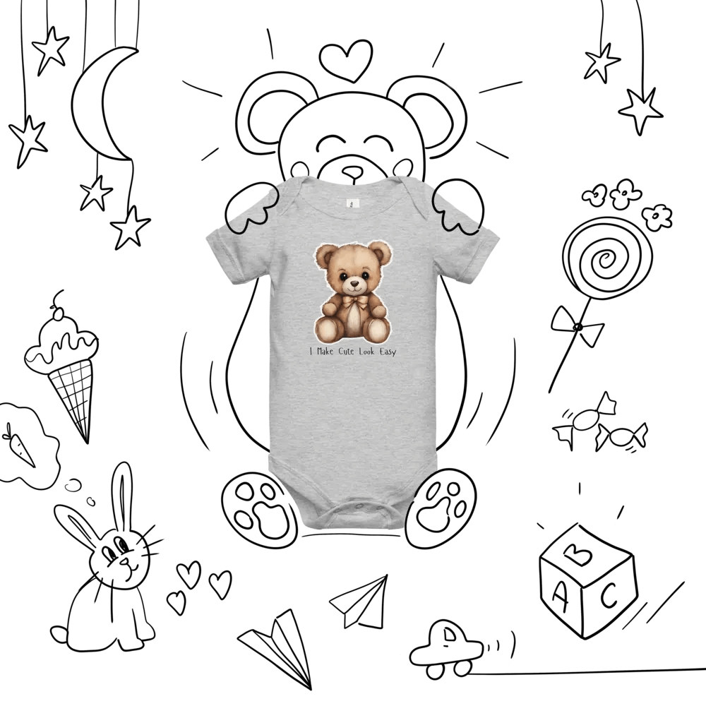 Whimsical Teddy Bear Baby Onesie product image (46)