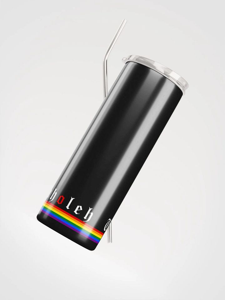 Rainbow Stripe Tumbler w/ Straw product image (2)