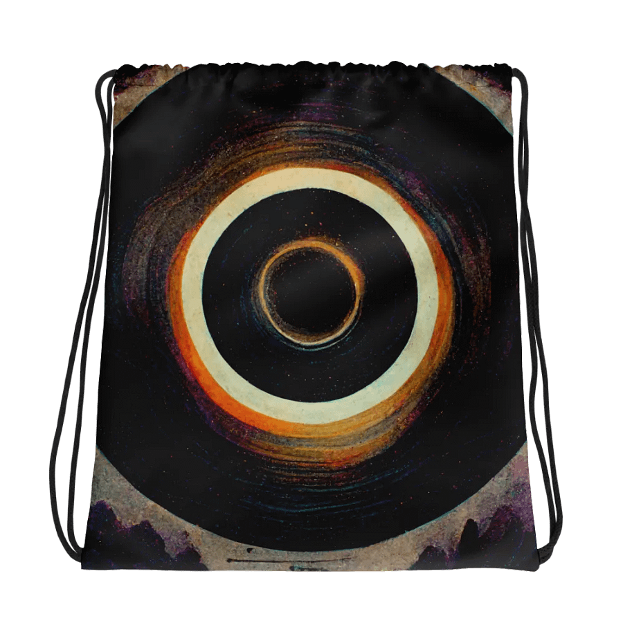 Cosmic Eclipse Drawstring Backpack product image (1)