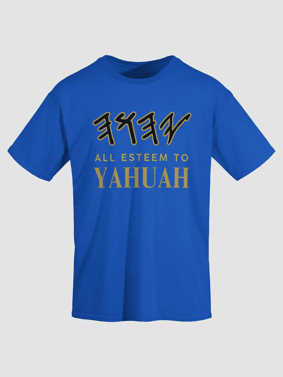 Yasharal Original Music: All Esteem To YAHUAH | T-Shirt | Royal Blue product image (3)