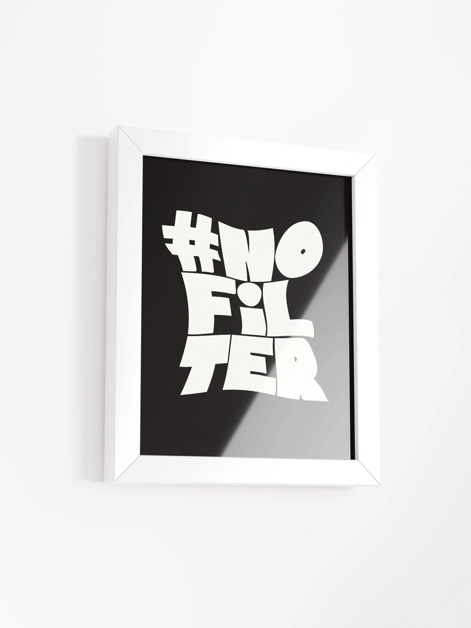Bold #NOFILTER Framed Poster product image (2)