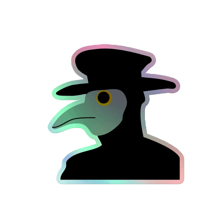 Plague Doctor Holo Sticker product image (2)
