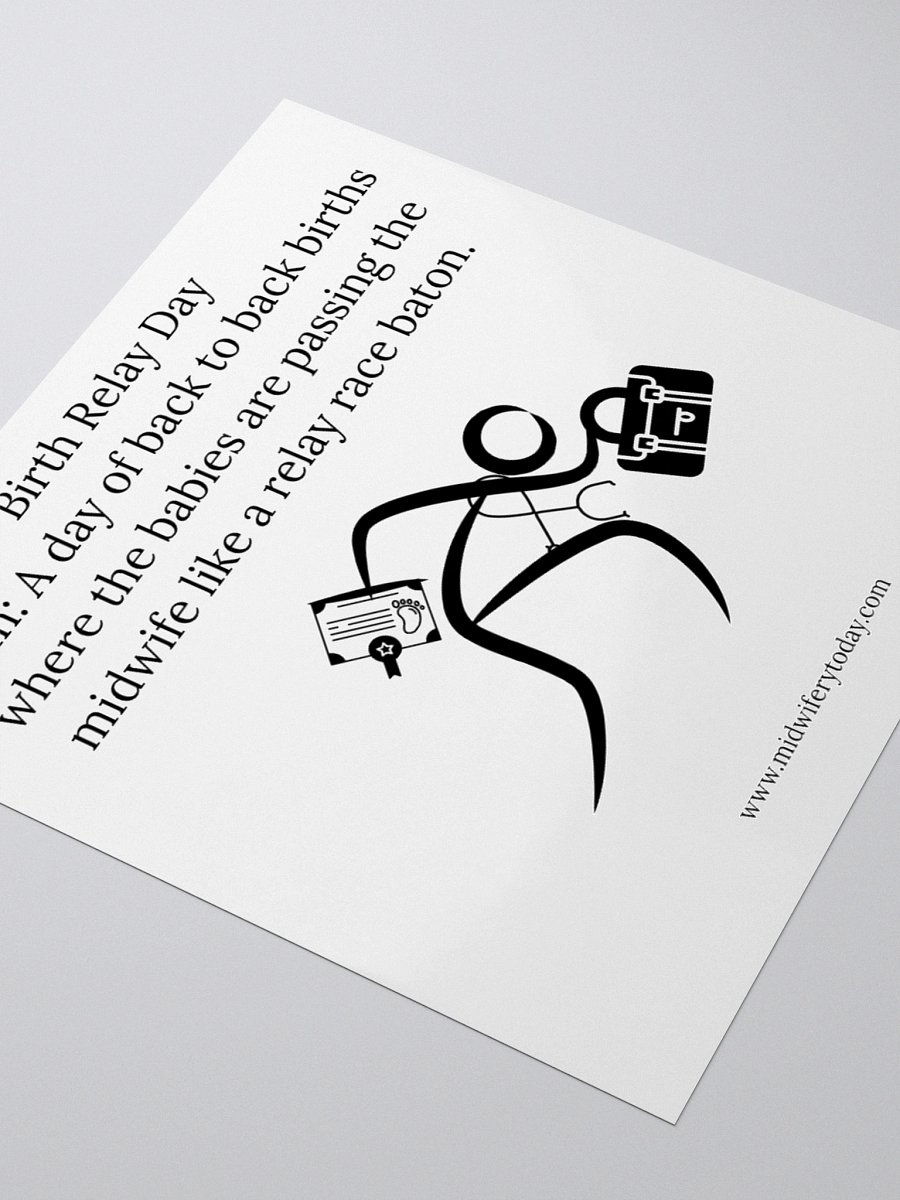 Midwifery Today Birth Relay Day Sticker product image (7)