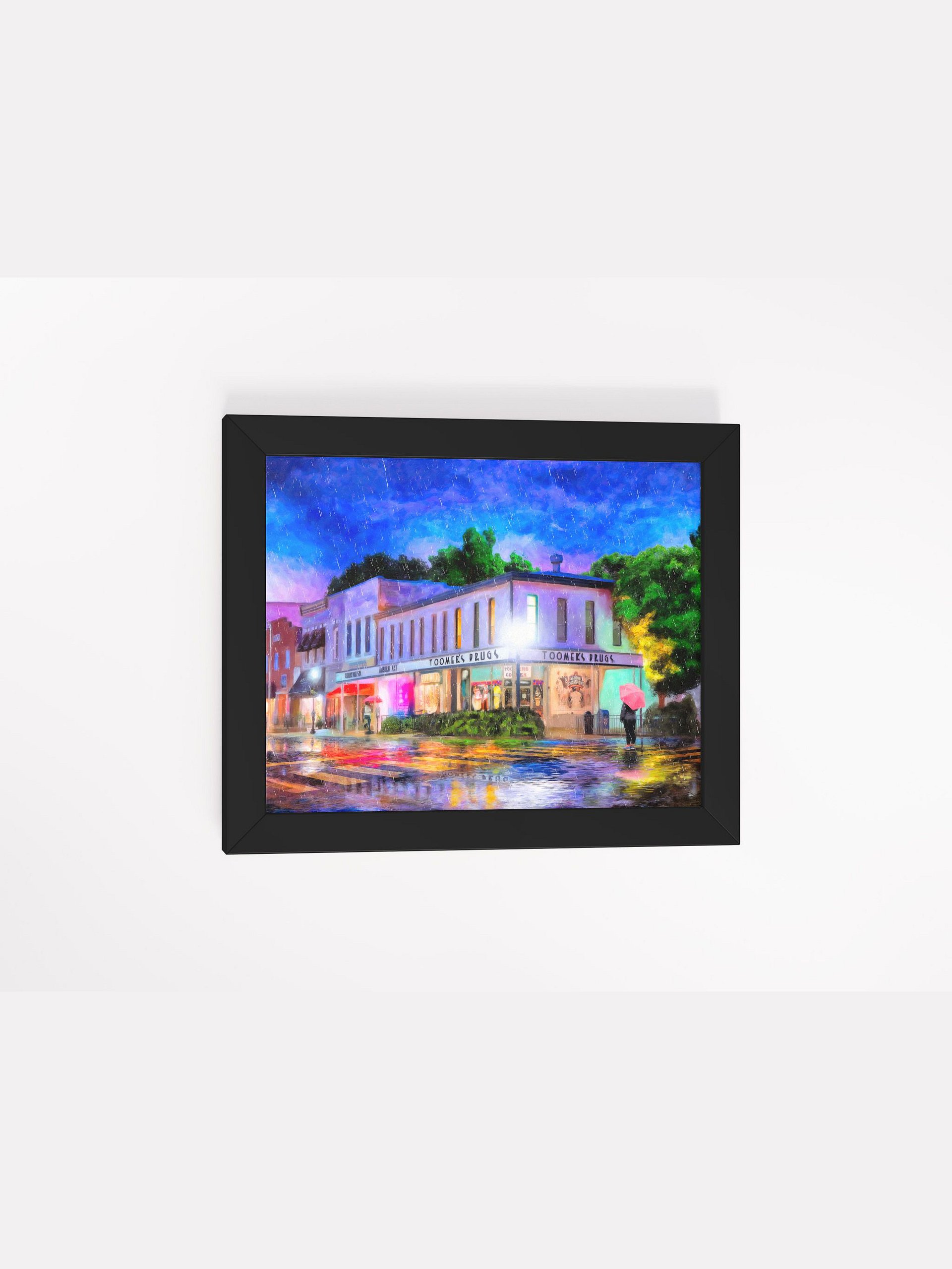Auburn Alabama On A Rainy Evening Studio Framed Print product image (2)