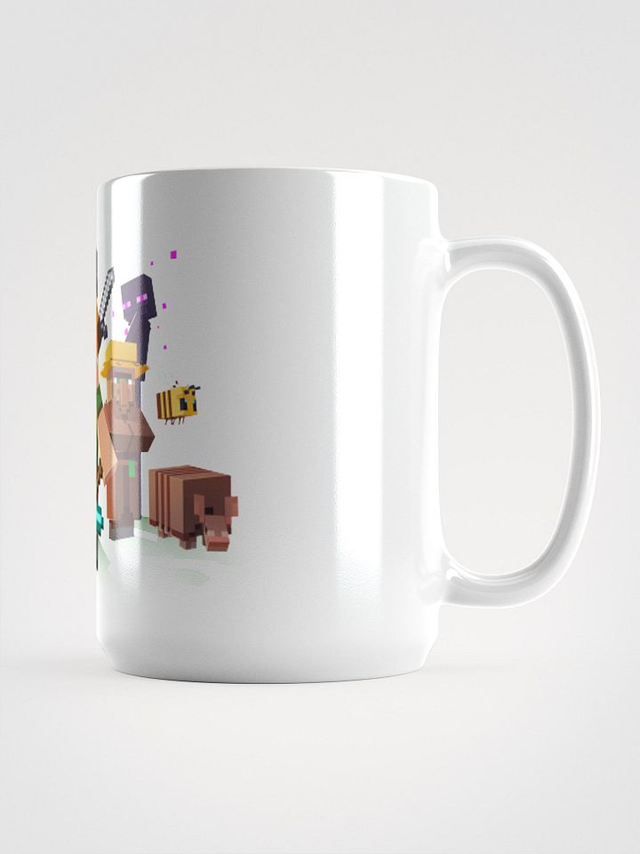 Minecraft White Glossy Mug product image (1)