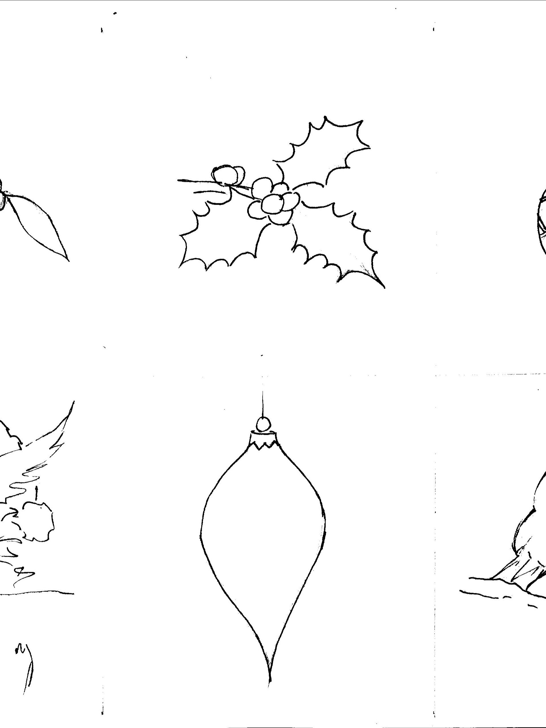 Christmas card Designs for you to paint product image (1)