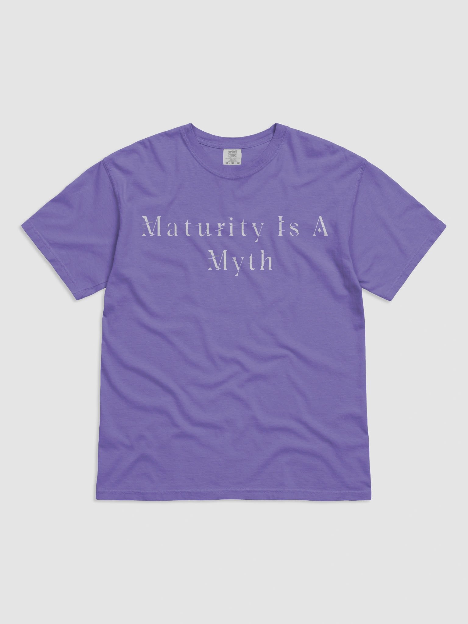 Maturity Is A Myth Violet Cursed Tee product image (1)