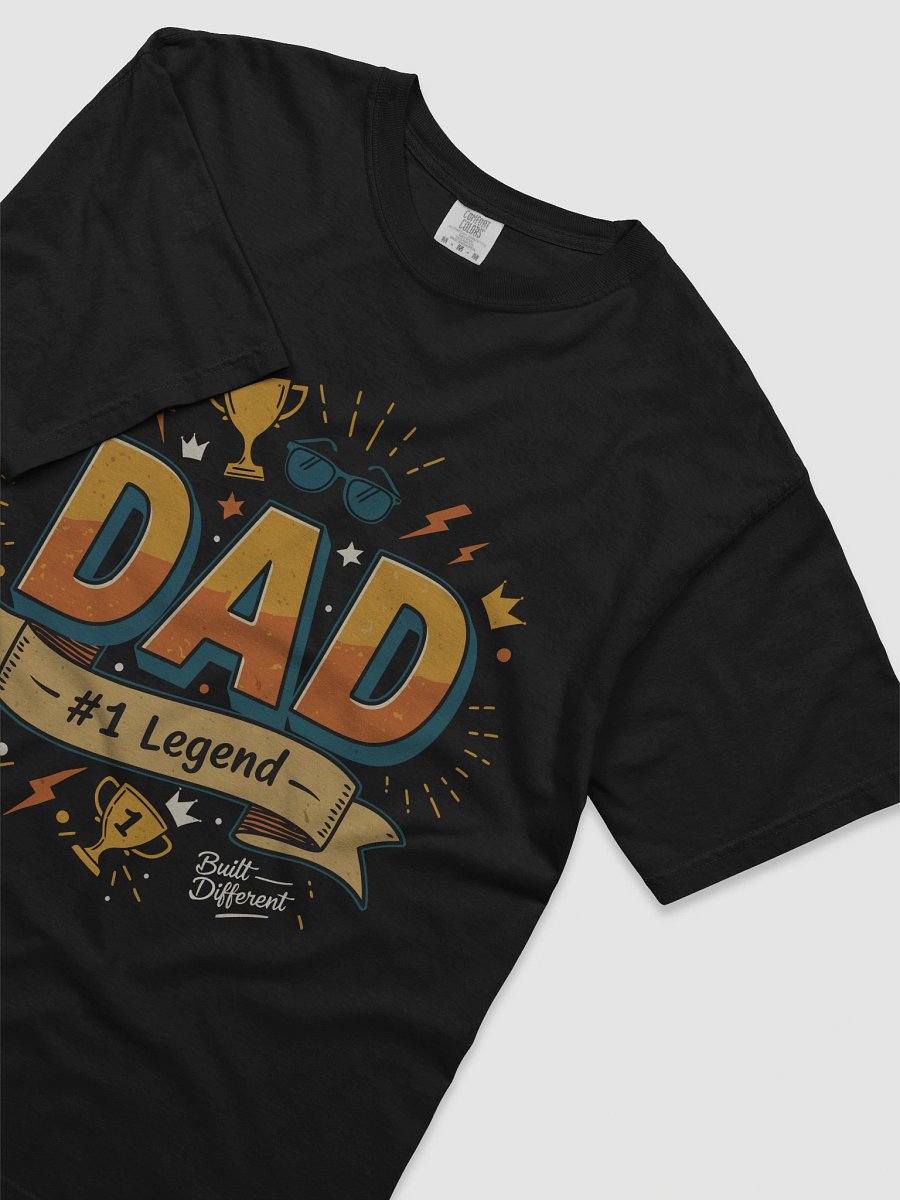 Dad #1 Legend Built Different Heavyweight Tee product image (4)