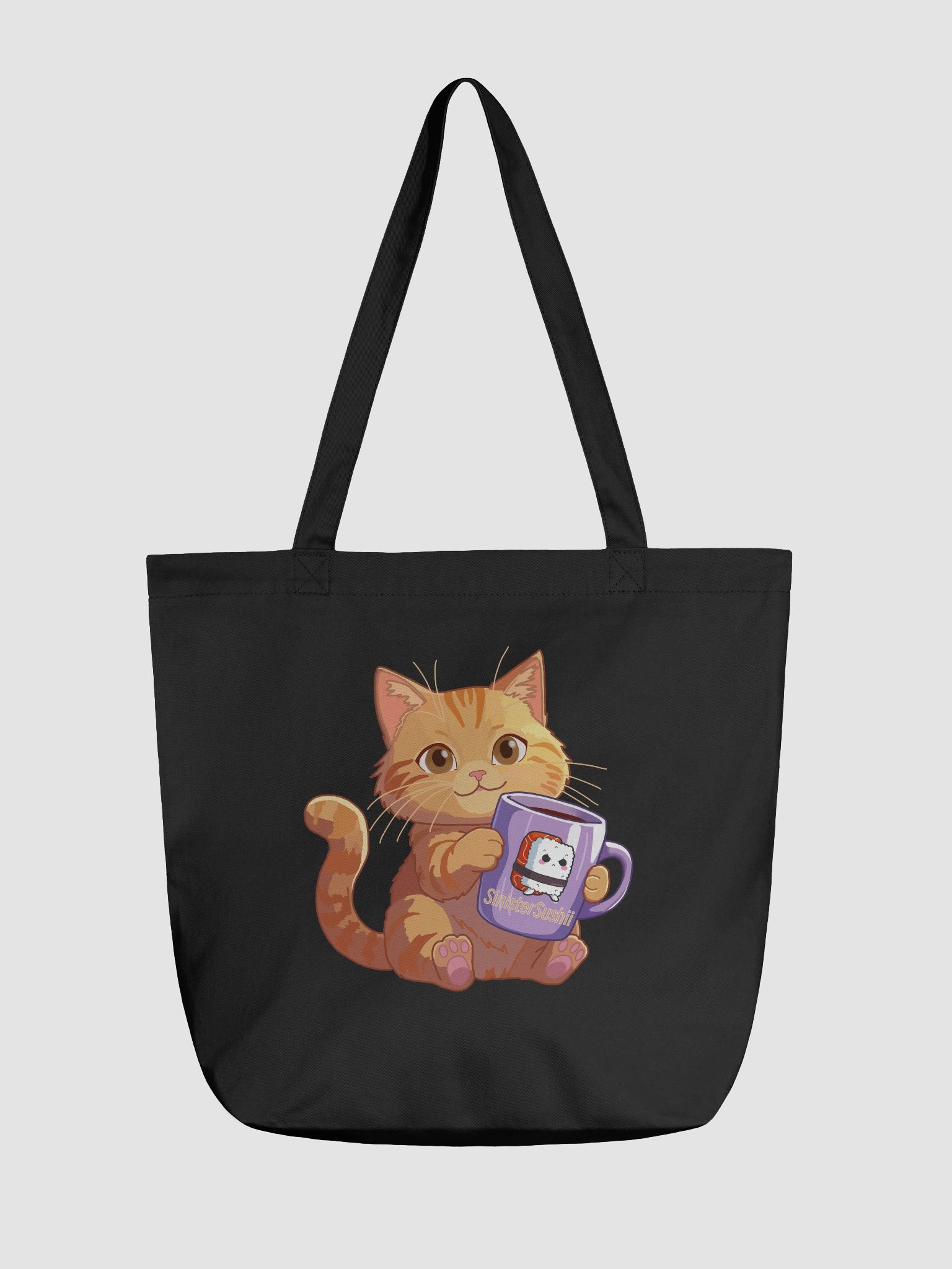SinisterSushii Coffee Cat Tote Bag product image (1)