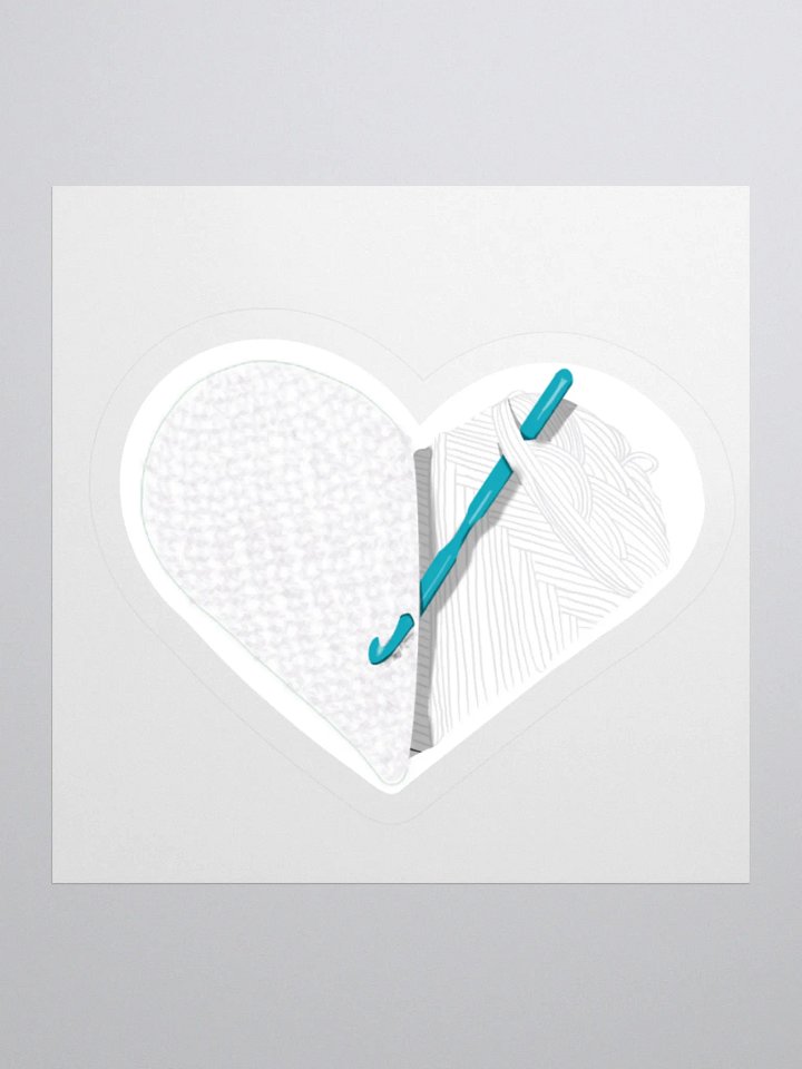 Crochet Love - White Sticker product image (1)