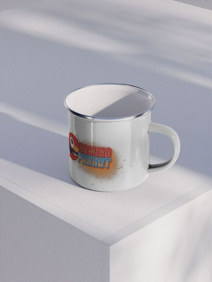 Cozy Parrot Enamel Mug 12oz product image (2)