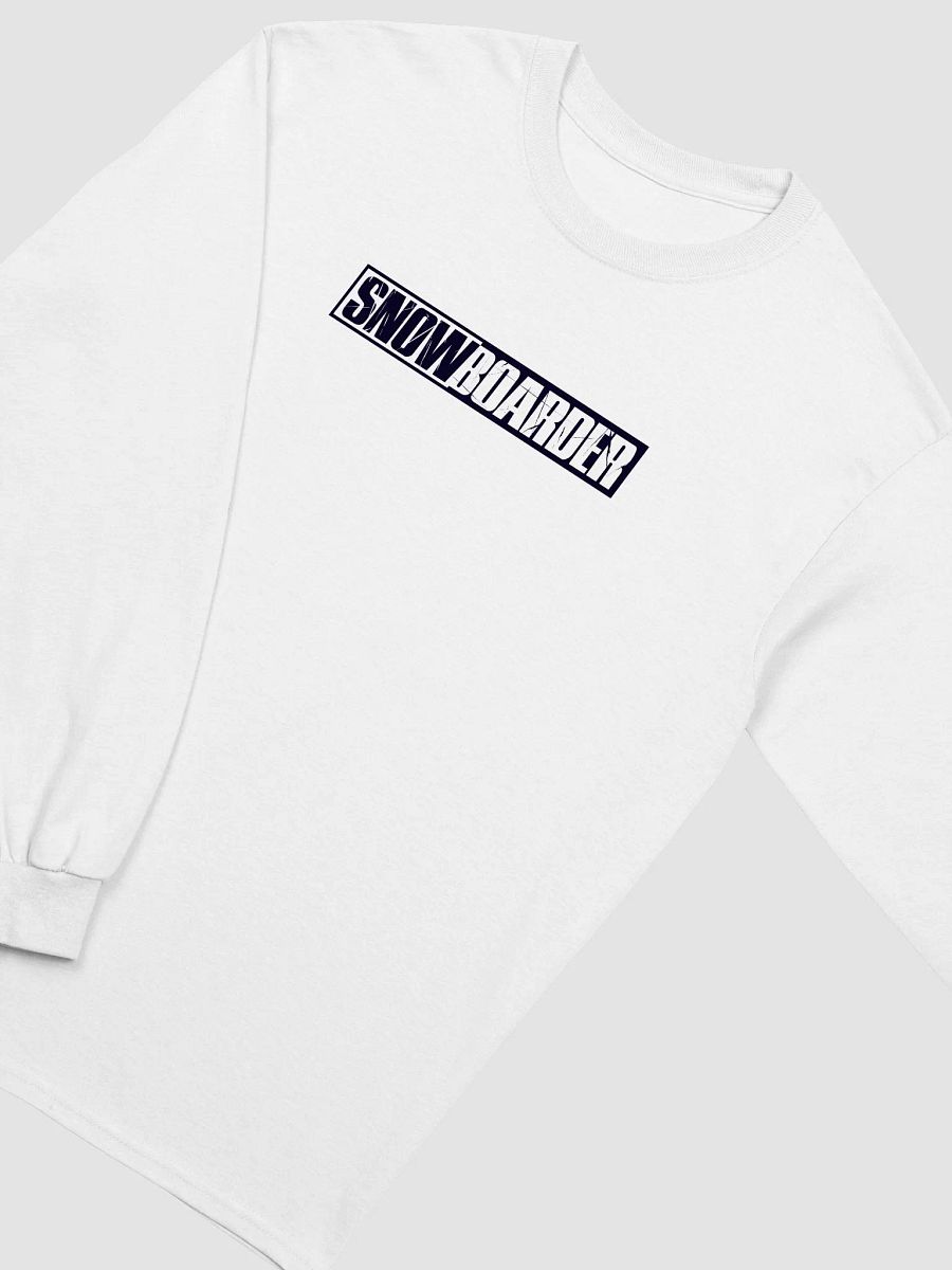 Snowboarder Lockup Logo | Long Sleeve Crew T-Shirt (Light) product image (5)