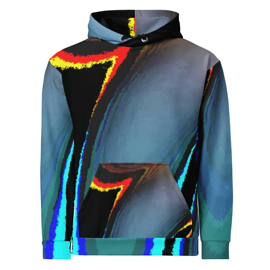 Darker Abstract Cool Swirl Unisex Pull On Hoodie product image (3)