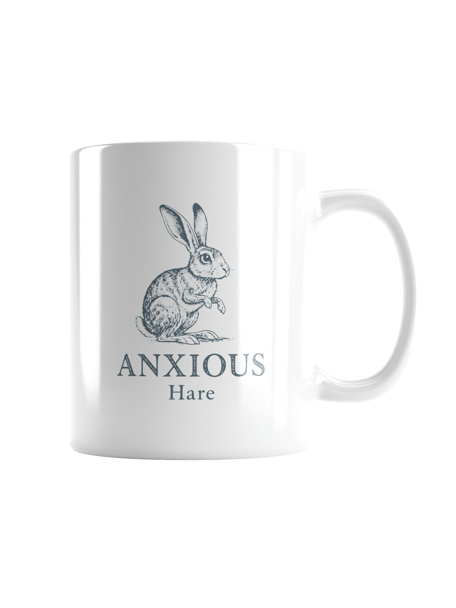 Anxious Hare Ceramic Mug product image (2)