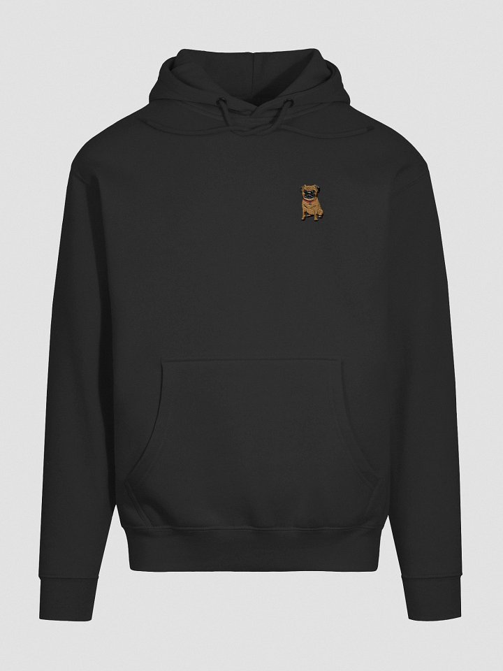 Wrinkled Pug Vibes Embroidered Hoodie product image (6)