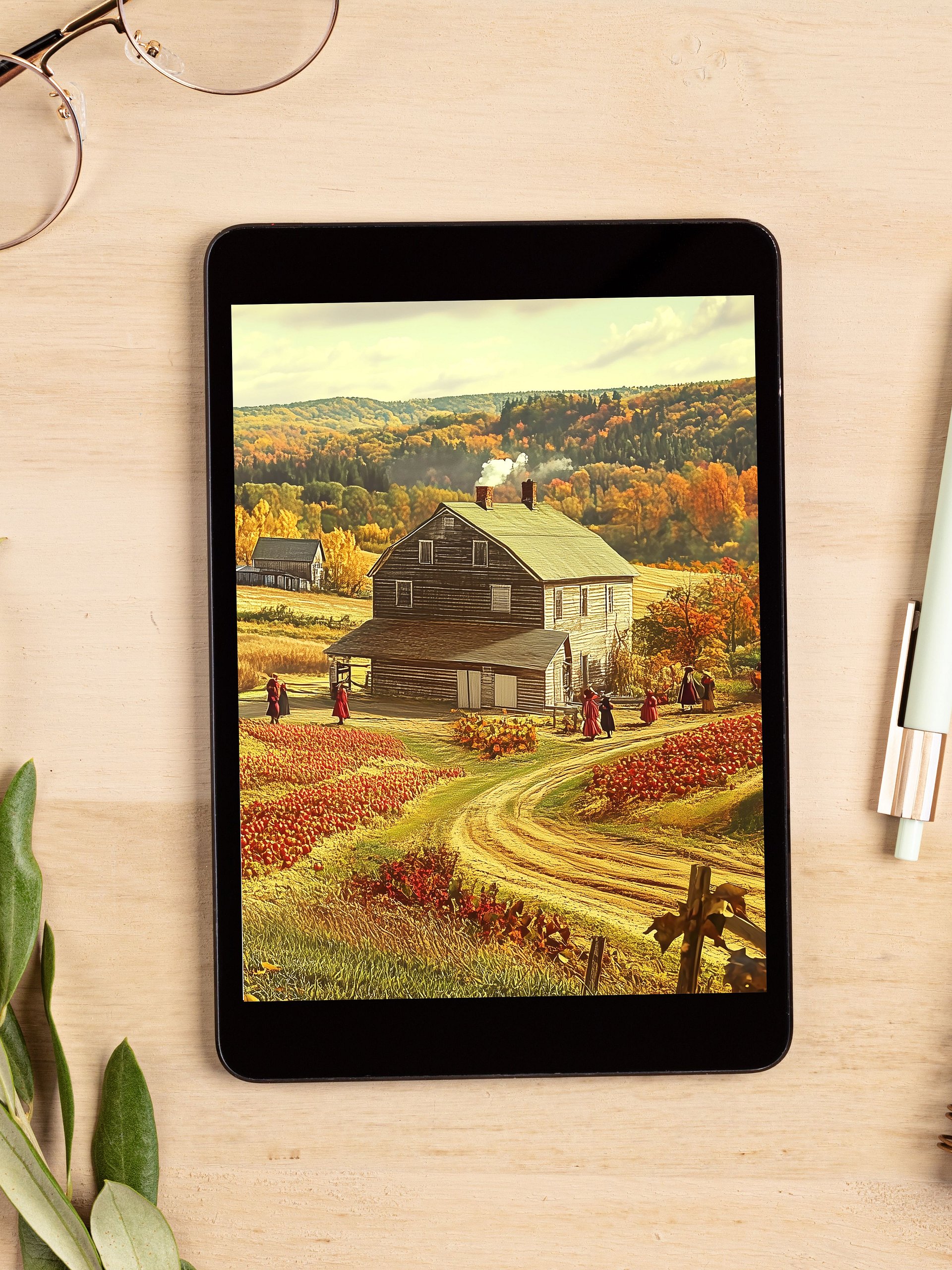 Autumn in Apple Orchard 12-Piece Digital Art Collection (Digital Download for Wallpapers, Posters & More) product image (2)
