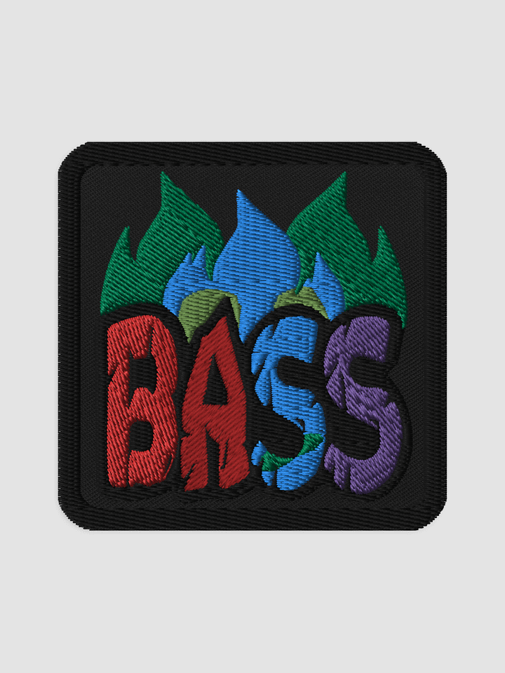 Fire Bass Embroidered Patch product image (1)