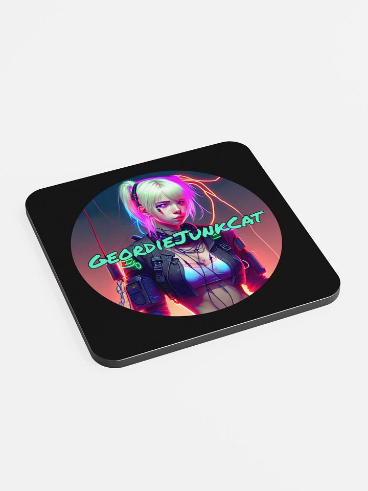 NEON FOUR Drink Coaster (3.74″x 3.74″, US and EU Shipping) product image (2)