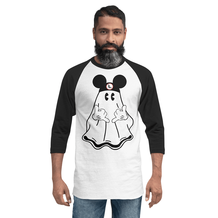 Disnerd Spector Spooks Raglan | White/Black product image (2)