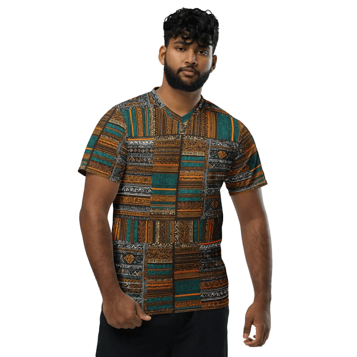 Tribal Ambassador Pattern | Recycled Unisex Sports Jersey product image (1)